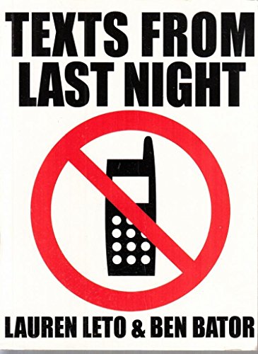 Imagen de archivo de Texts from Last Night a la venta por Better World Books Ltd