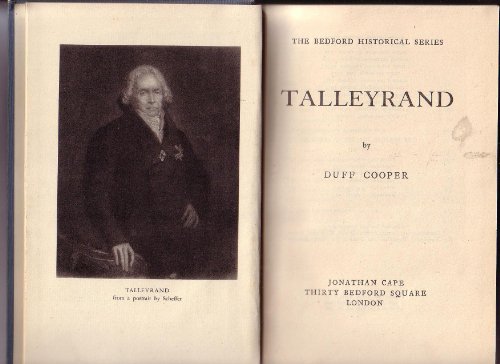 9780224601139: Talleyrand (Bedford History S.)