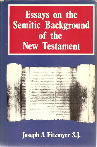 Stock image for Essays on the Semitic Background of the New Testament for sale by Better World Books