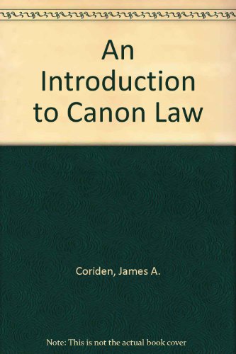 9780225666533: An Introduction to Canon Law