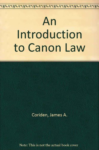 9780225666533: Introduction to Canon Law, An