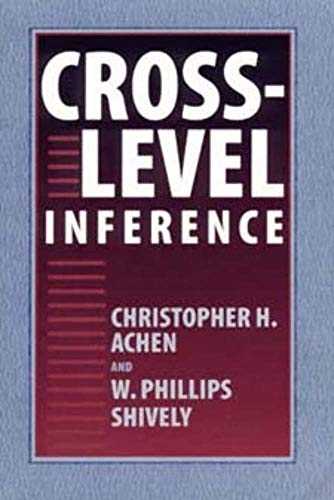 Beispielbild fr Cross-Level Inference zum Verkauf von Better World Books