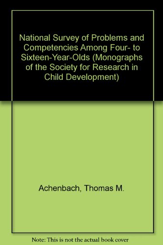 9780226002217: National Survey of Problems and Competencies Among Four- to Sixteen-Year-Olds (Monographs of the Society for Research in Child Development)