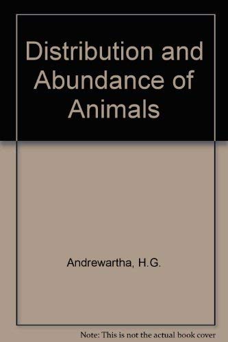 9780226020266: Distribution and Abundance of Animals