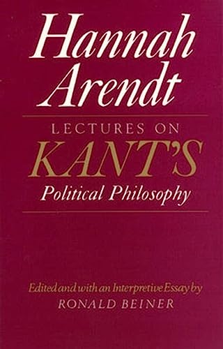 Beispielbild fr Lectures on Kant's Political Philosophy zum Verkauf von Housing Works Online Bookstore