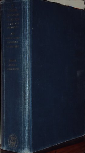 Stock image for A Greek-English Lexicon of the New Testament and Other Early Christian Literature for sale by ThriftBooks-Dallas