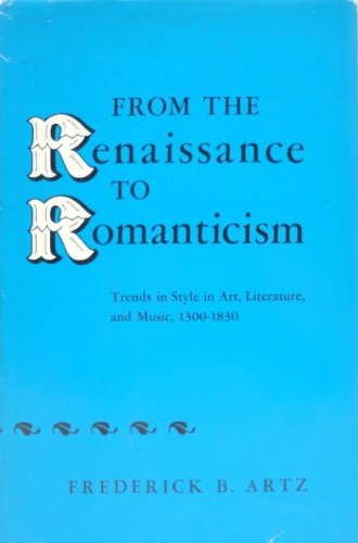 Beispielbild fr From the Renaissance to Romanticism zum Verkauf von Merandja Books
