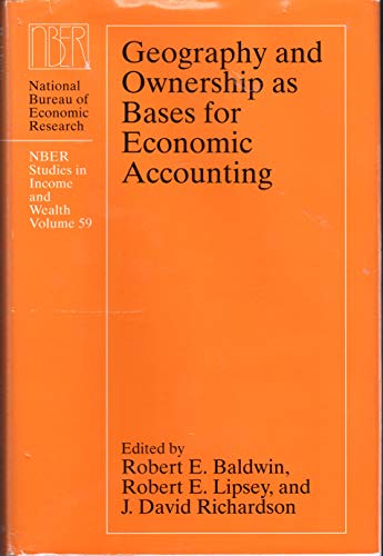 Beispielbild fr Geography and Ownership as Bases for Economic Accounting zum Verkauf von Better World Books