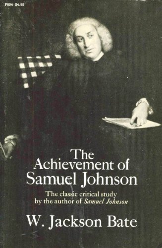 Beispielbild fr Achievement of Samuel Johnson zum Verkauf von Wonder Book