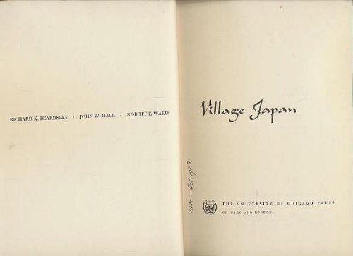 Stock image for Village Japan for sale by Better World Books: West