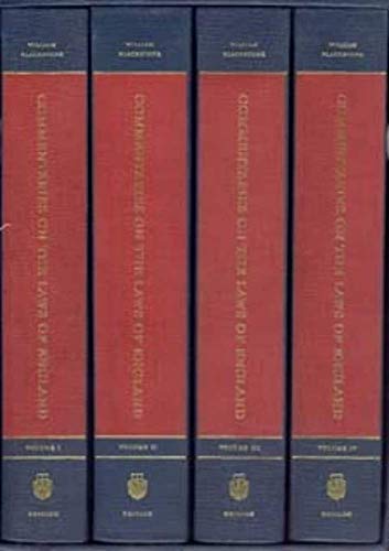 9780226055473: Commentaries on the Laws of England, A Facsimile of the First Edition of 1765-1769