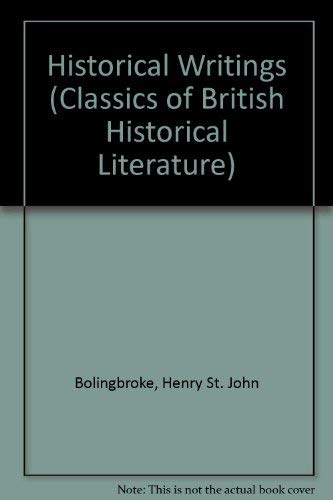 9780226063461: Lord Bolingbroke: Historical Writings