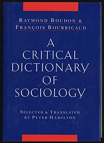 9780226067285: Critical Dictionary of Sociology