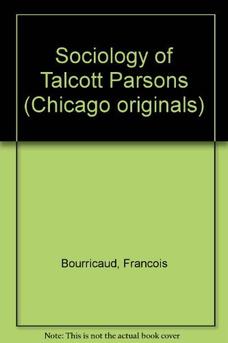 Stock image for The Sociology of Talcott Parsons for sale by N. Fagin Books