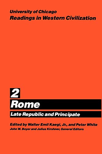 Stock image for University of Chicago Readings in Western Civilization, Volume 2: Rome: Late Republic and Principate for sale by HPB-Red