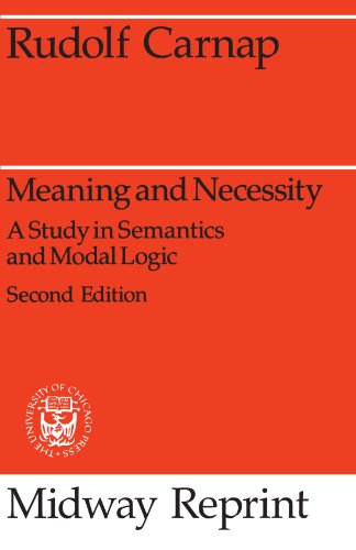 Imagen de archivo de Meaning and Necessity: A Study in Semantics and Modal Logic (Midway Reprints) a la venta por A Cappella Books, Inc.