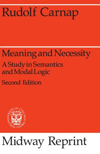9780226093475: Meaning and Necessity: A Study in Semantics and Modal Logic (Midway Reprints)