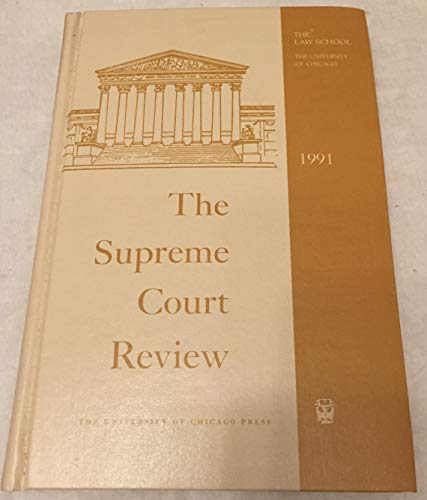 Stock image for The Supreme Court Review, 1991 for sale by Wonder Book