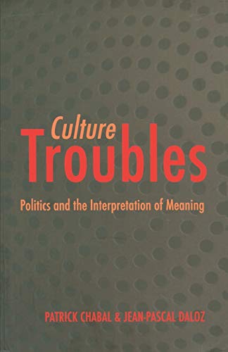 Imagen de archivo de Culture Troubles: Politics and the Interpretation of Meaning a la venta por Solr Books