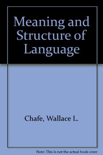 Imagen de archivo de Meaning and the Structure of Language a la venta por Wonder Book