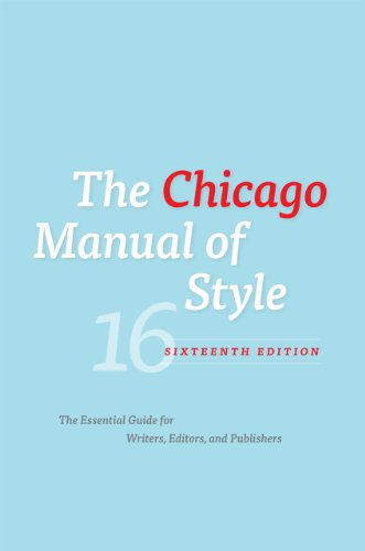 Stock image for The Chicago Manual of Style, 16th Edition for sale by Zoom Books Company