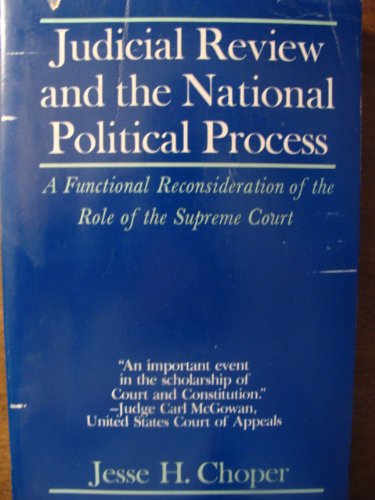 Imagen de archivo de Judicial Review and the National Political Process a la venta por HPB-Red