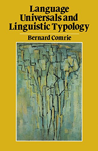 Language Universals Linguistic Typology: Syntax and Morphology