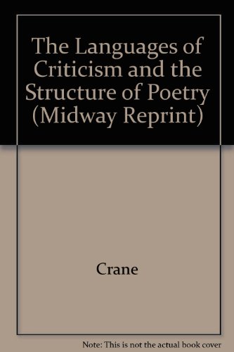 Stock image for The Languages of Criticism and the Structure of Poetry for sale by HPB-Red