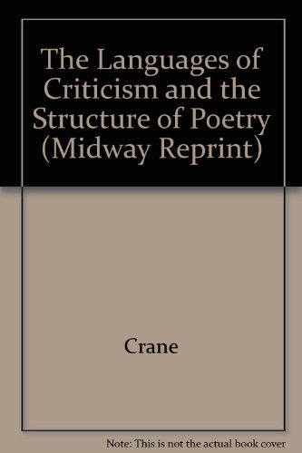 9780226117973: The Languages of Criticism and the Structure of Poetry