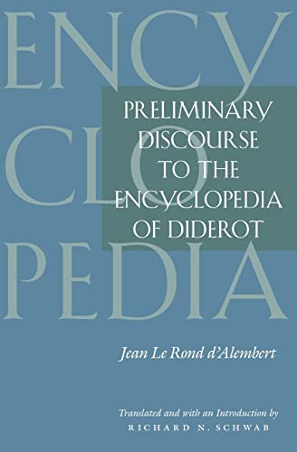 Beispielbild fr Preliminary Discourse to the Encyclopedia of Diderot zum Verkauf von BooksRun