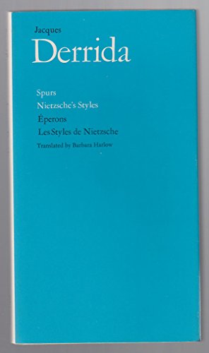 Beispielbild fr Spurs: Nietzsche's Styles (Eperons: Les Styles de Nietzsche) zum Verkauf von Row By Row Bookshop