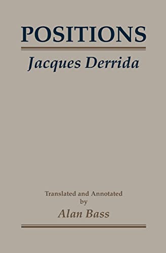 Positions (9780226143316) by Derrida, Jacques