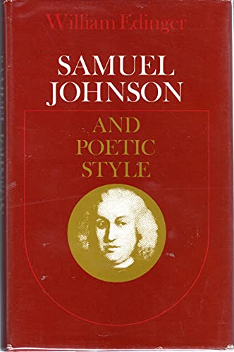 Stock image for Samuel Johnson and Poetic Style for sale by K & L KICKIN'  BOOKS