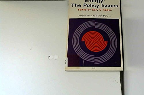 Imagen de archivo de Energy: The Policy Issues a la venta por Basement Seller 101
