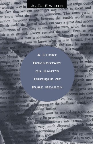9780226227788: A Short Commentary on Kant's Critique of Pure Reason