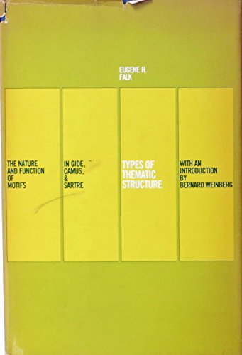 Imagen de archivo de Types of Thematic Structure a la venta por Better World Books