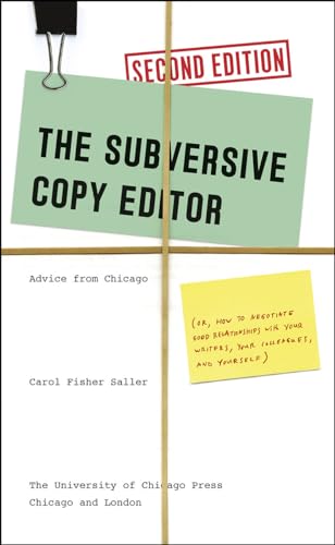 Beispielbild fr The Subversive Copy Editor, Second Edition : Advice from Chicago zum Verkauf von Better World Books