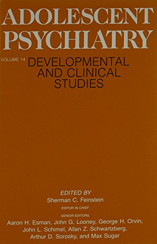 Imagen de archivo de Adolescent Psychiatry, Volume 14 : Developmental and Clinical Studies a la venta por Better World Books