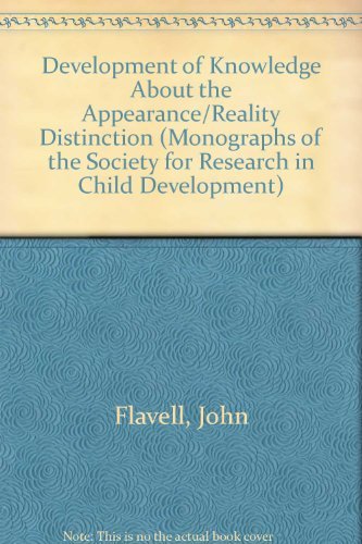 9780226253220: Development of Knowledge About the Appearance-Reality Distinction