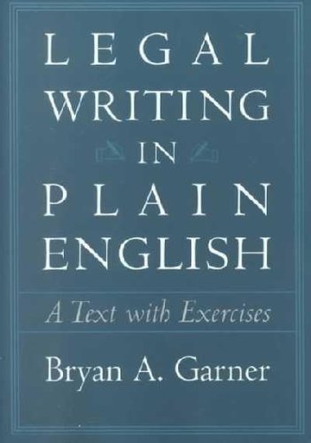 9780226284194: Legal Writing in Plain English (Chicago Guides to Writing, Editing, and Publishing)