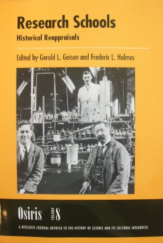 Beispielbild fr Osiris, Volume 8: Research Schools: Historical Reappraisals (Volume 8) zum Verkauf von HPB-Red