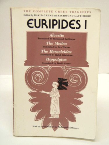 Beispielbild fr Euripides I - Alcestis/The Medea/The Heracleidae/Hippolytus zum Verkauf von Jason Books