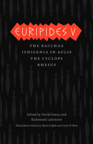 Imagen de archivo de Euripides V: Bacchae, Iphigenia in Aulis, the Cyclops, Rhesus a la venta por ThriftBooks-Dallas