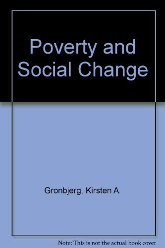 Imagen de archivo de Poverty and Social Change a la venta por Merandja Books