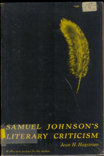 Stock image for Samuel Johnson's Literary Criticism for sale by Redux Books