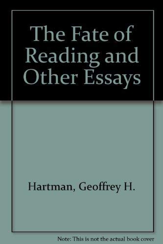 Stock image for The Fate of Reading and Other Essays for sale by Better World Books