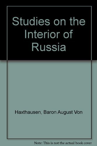 9780226320236: Studies on the Interior of Russia