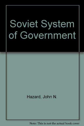 Stock image for Soviet System of Government for sale by Better World Books