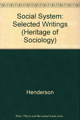 Beispielbild fr On the Social System: Selected Writings (Heritage of Sociology) zum Verkauf von Book Deals