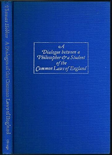 9780226345406: Dialogue Between a Philosopher and a Student of the Common Laws of England